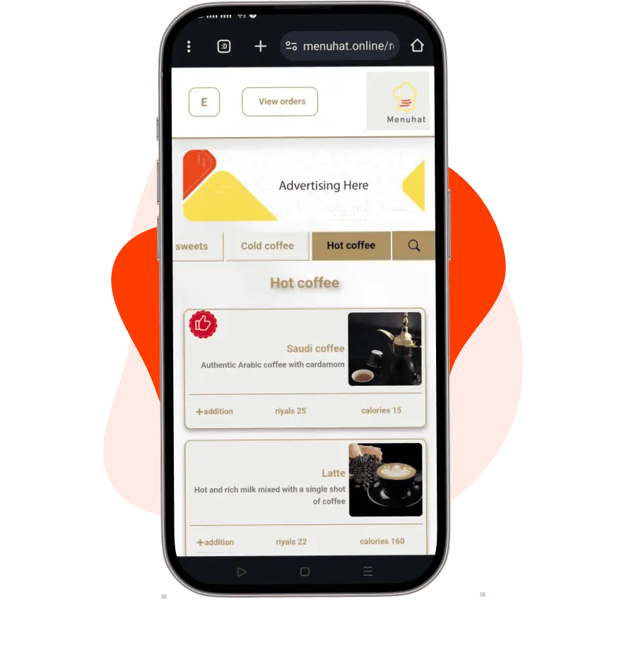 Menuhat dashboard showing fast and responsive restaurant menu